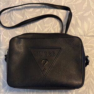 Guess Black Crossbody with Branded Beige Lining